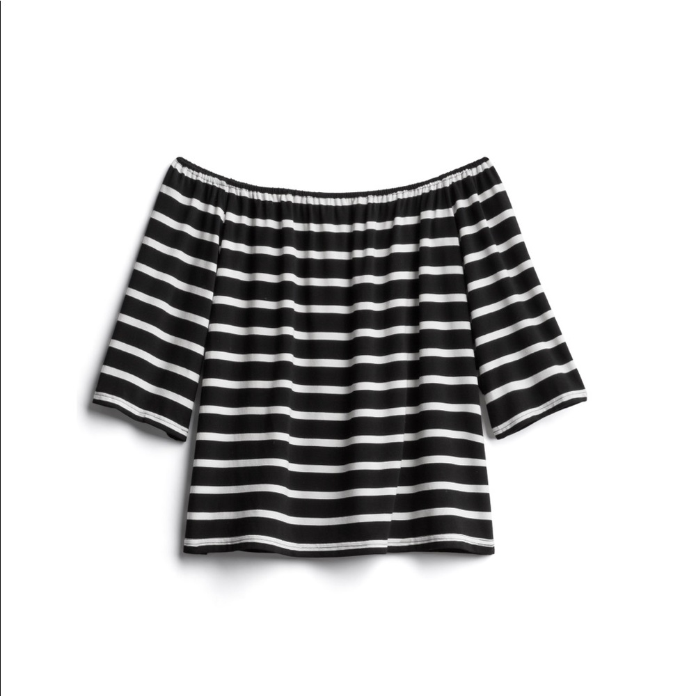 NWT BB Dakota off the shoulder striped top